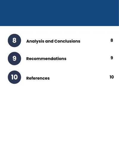 Free Simple Table of Contents Template to Edit Online
