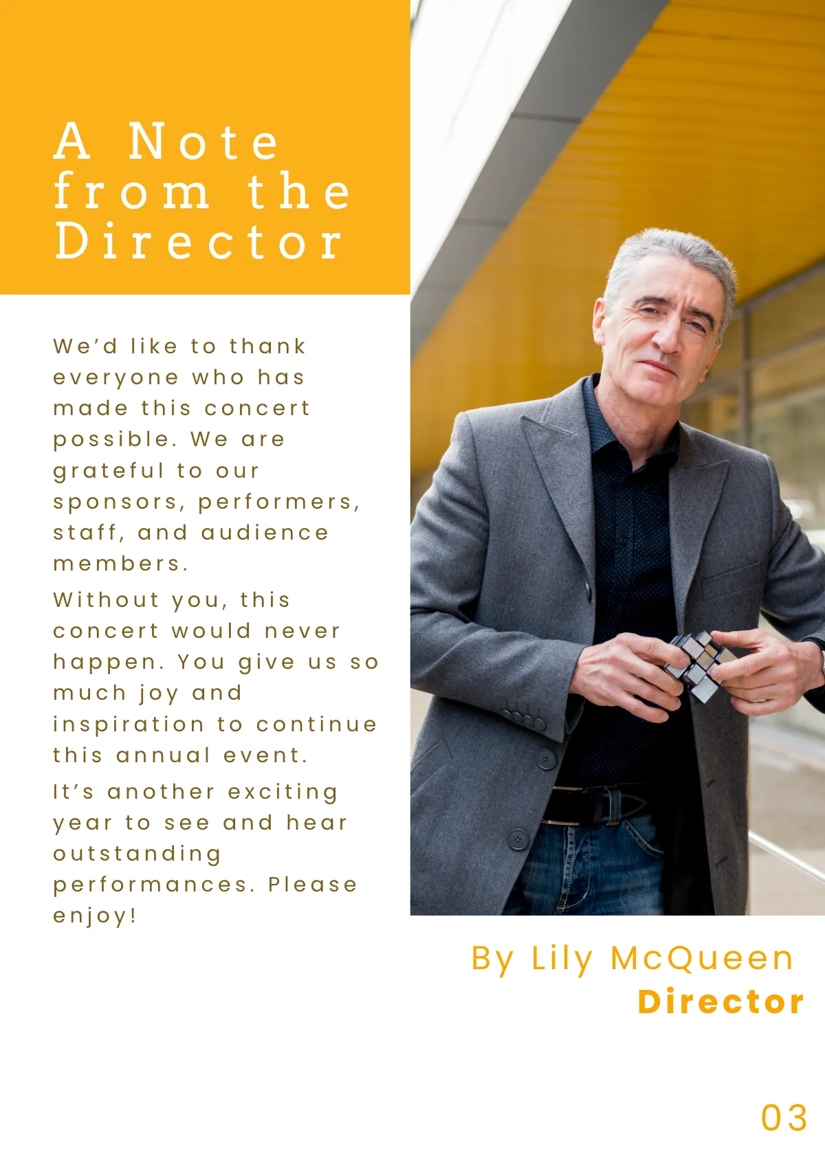 Free Program Booklet Template to Edit Online