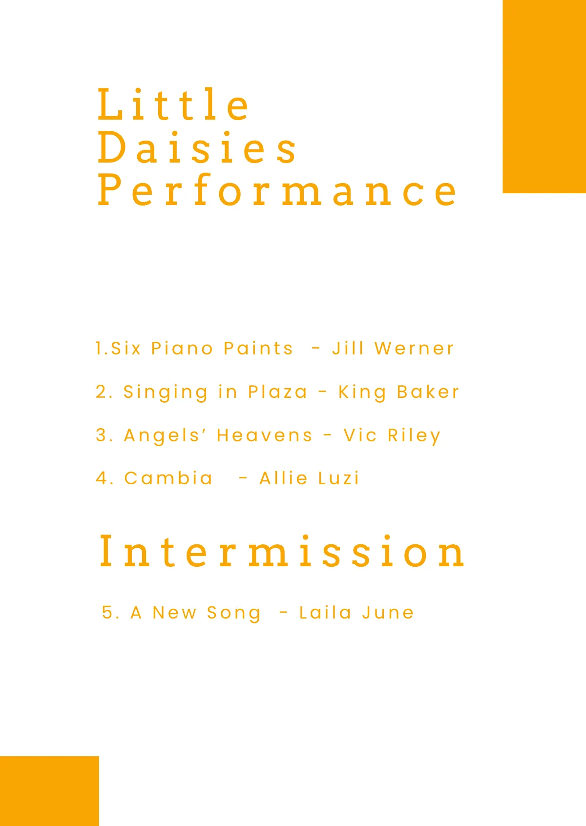 Free Program Booklet Template to Edit Online