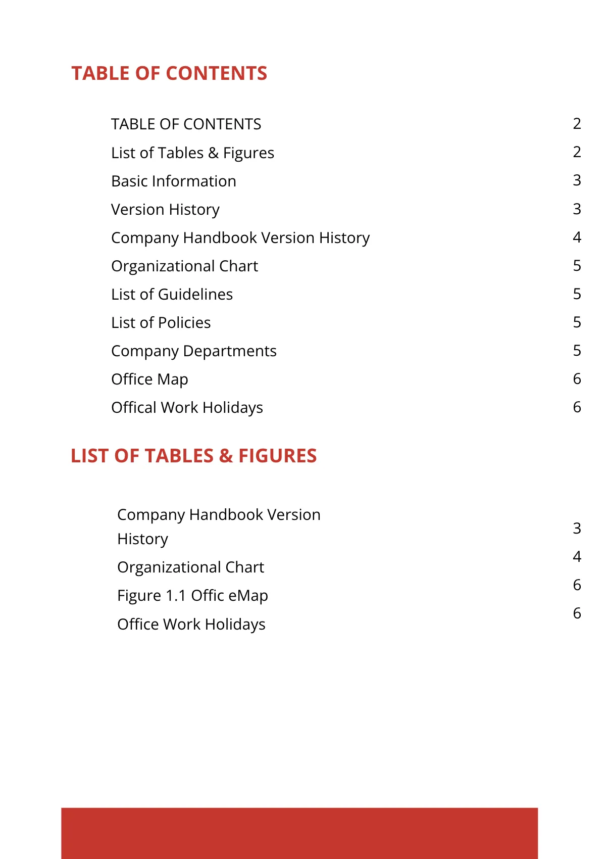 Free Company Handbook Template to Edit Online