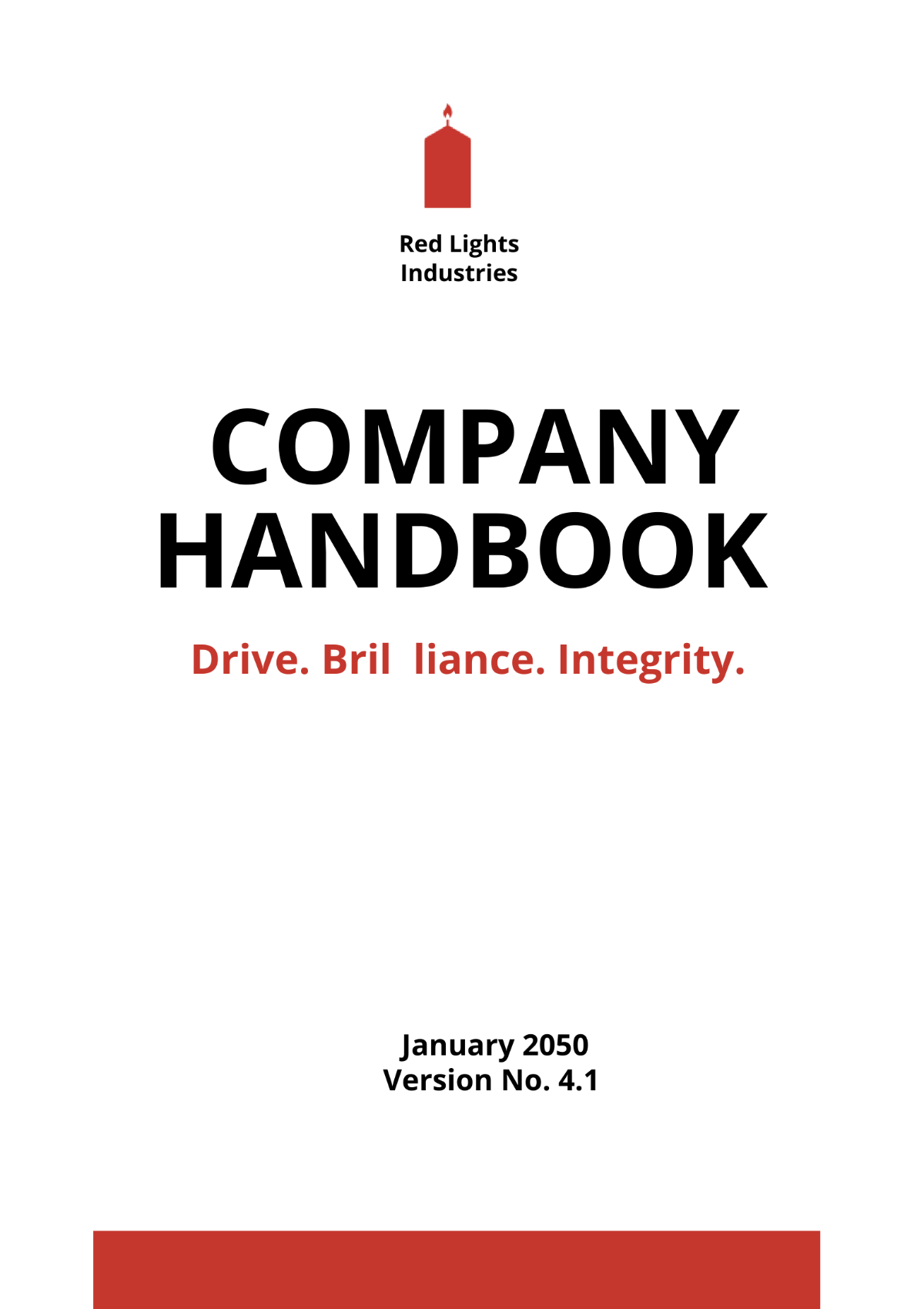 Company Handbook Template