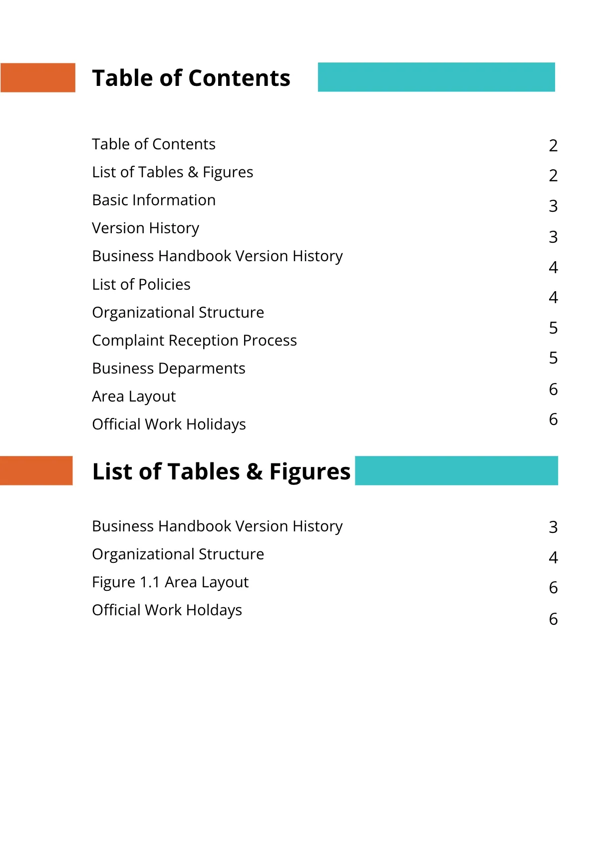 Free Business Handbook Template to Edit Online