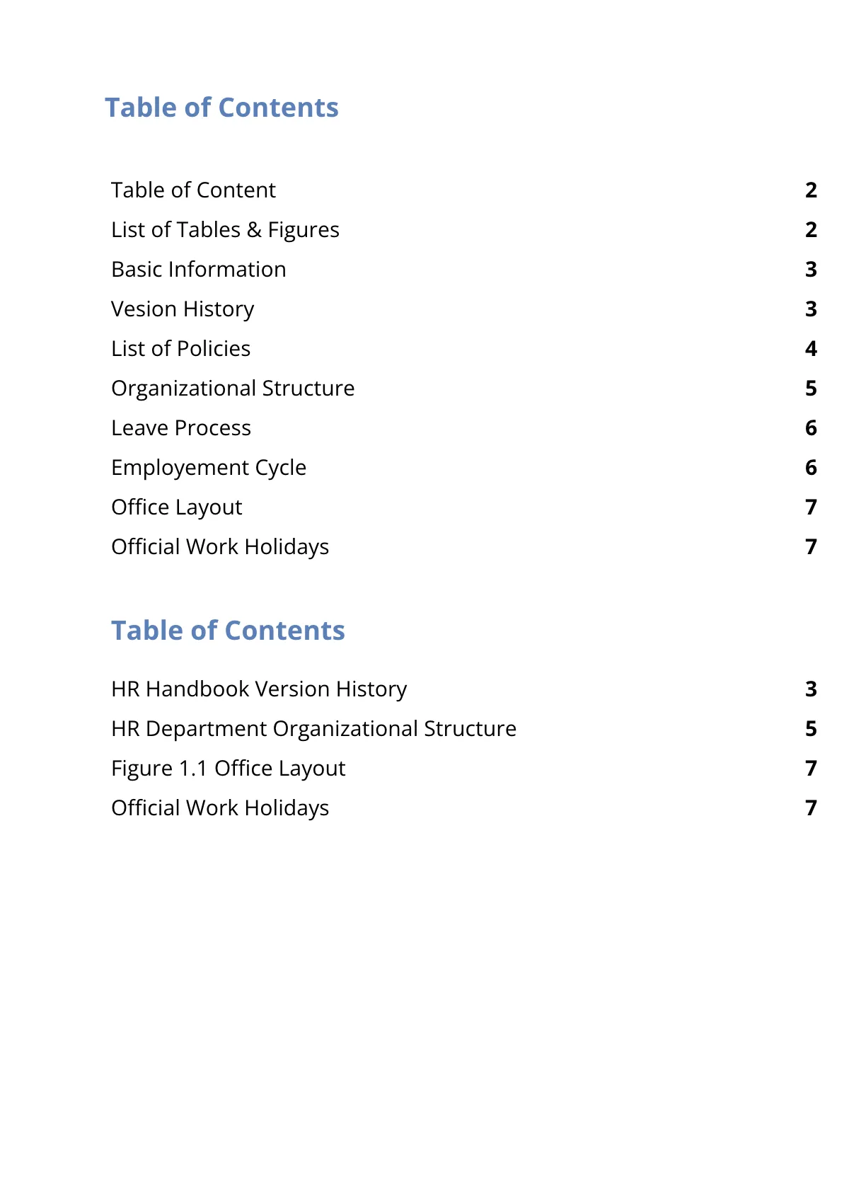 Free HR Handbook Template to Edit Online
