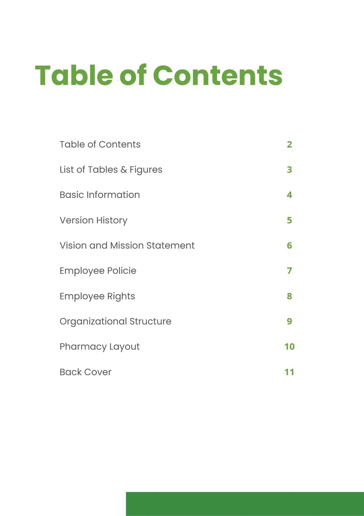 Free Pharmacy Employee Handbook Template to Edit Online
