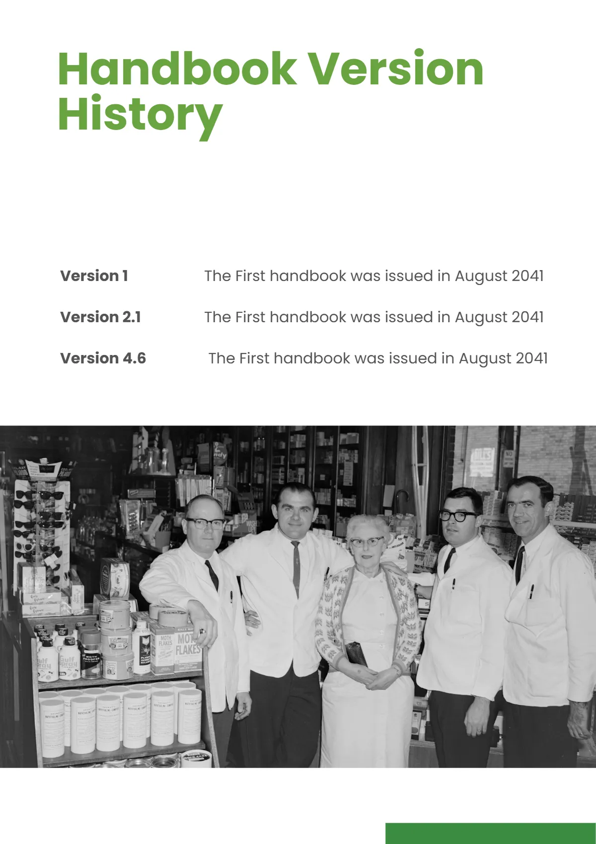 Free Pharmacy Employee Handbook Template to Edit Online