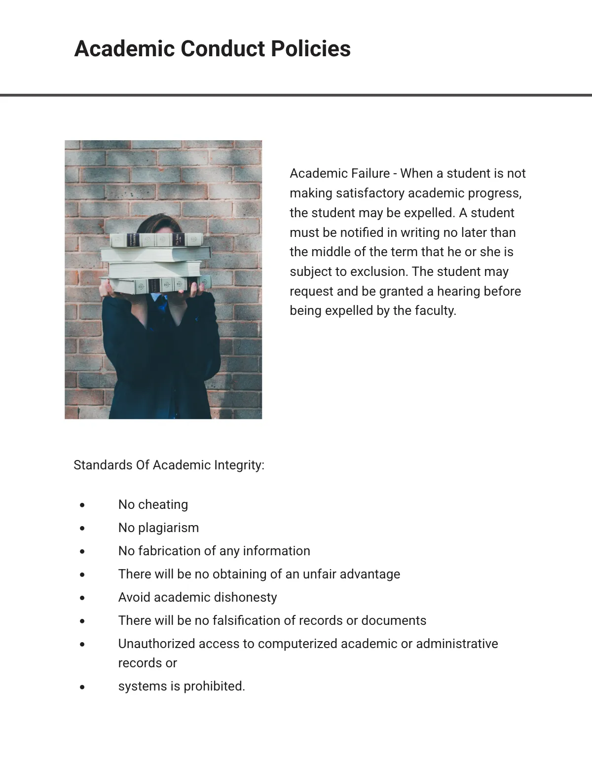 Free Student Handbook Template to Edit Online