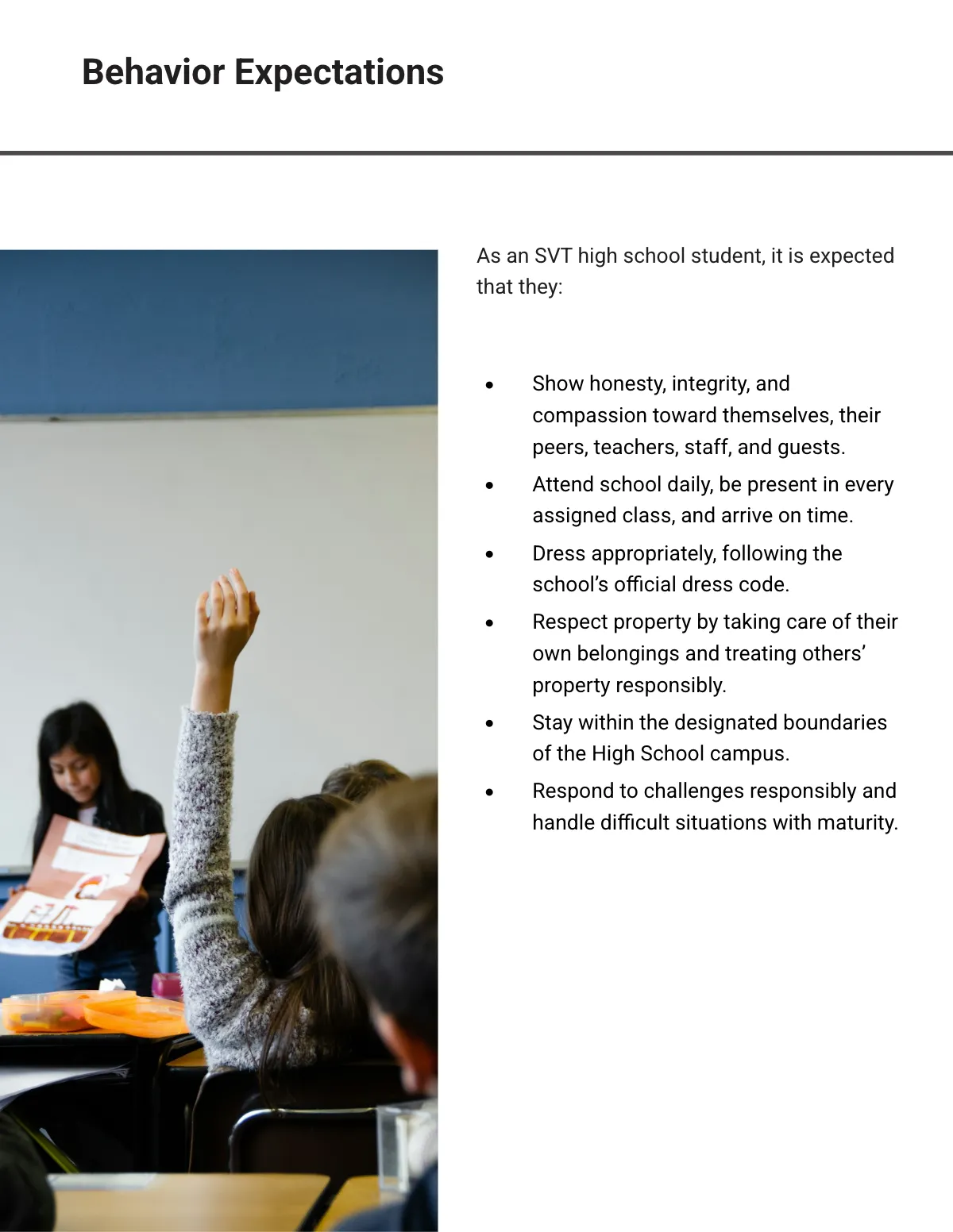 Free Student Handbook Template to Edit Online