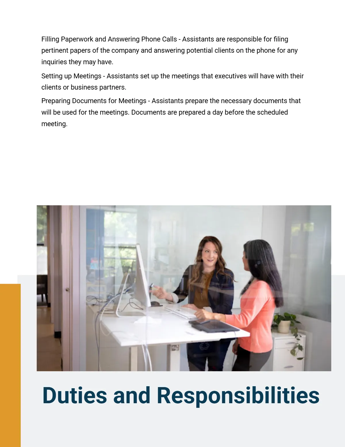Free Administrative Assistant Handbook Template to Edit Online