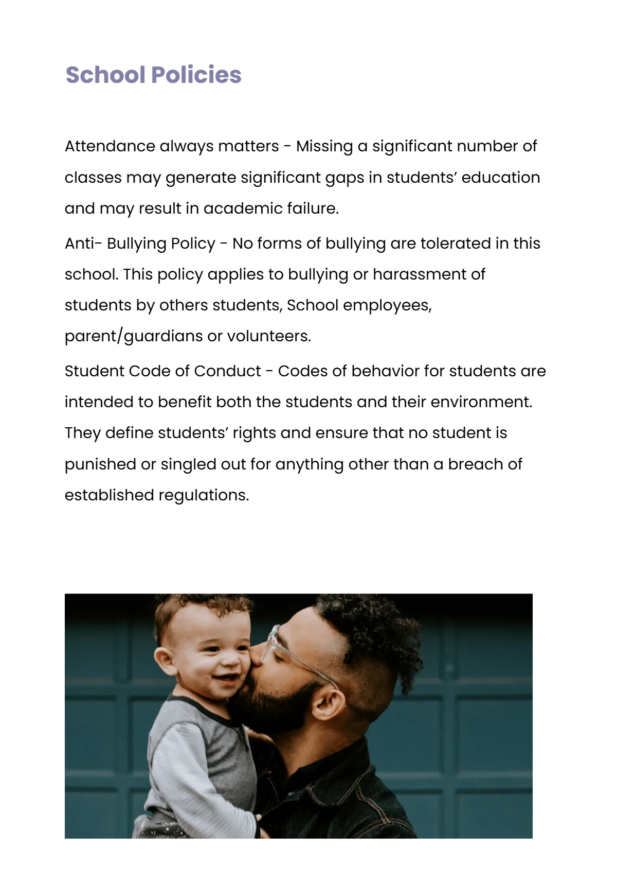Free Daycare Parent Handbook Template to Edit Online