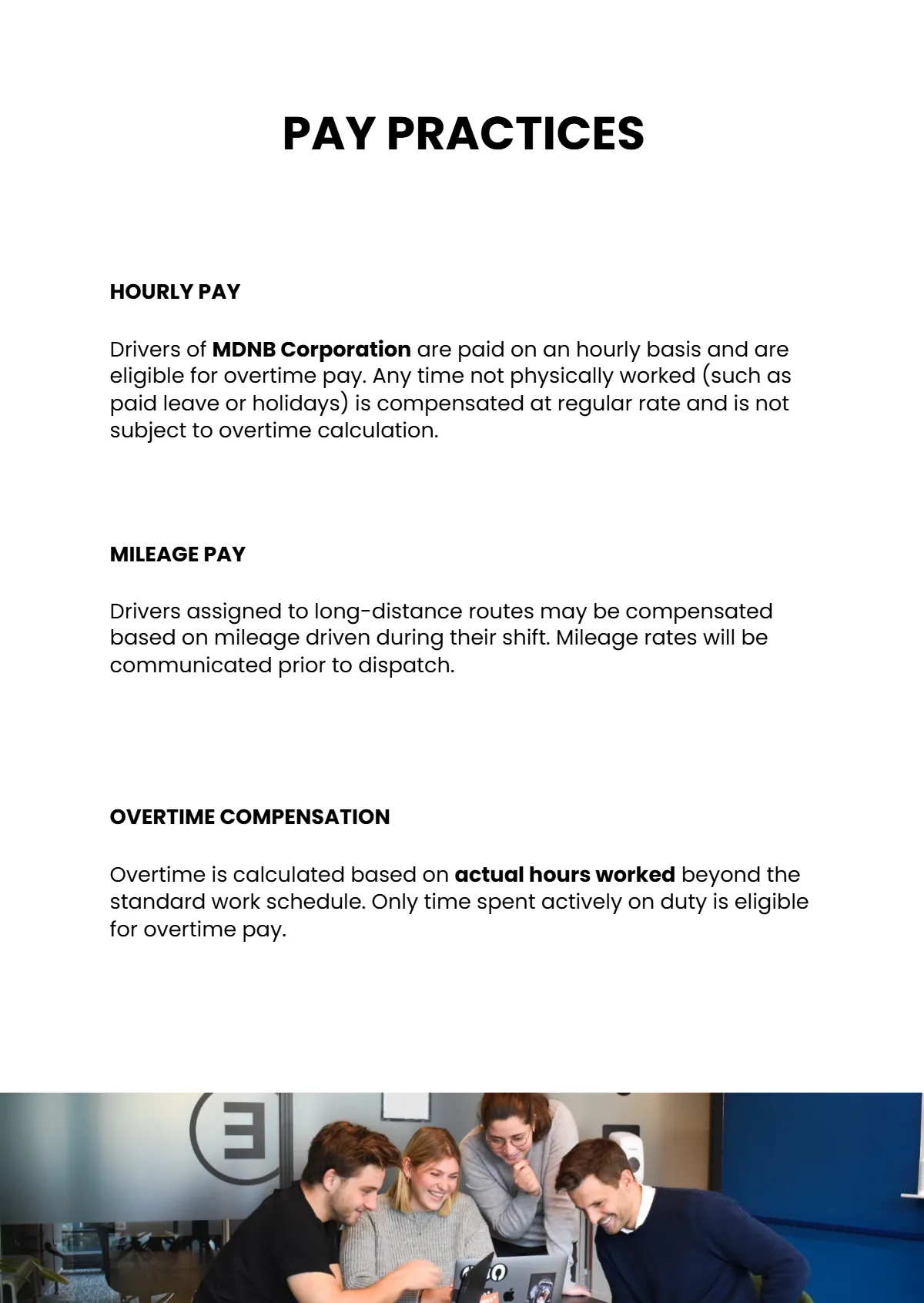 Free Company Driver Handbook Template to Edit Online