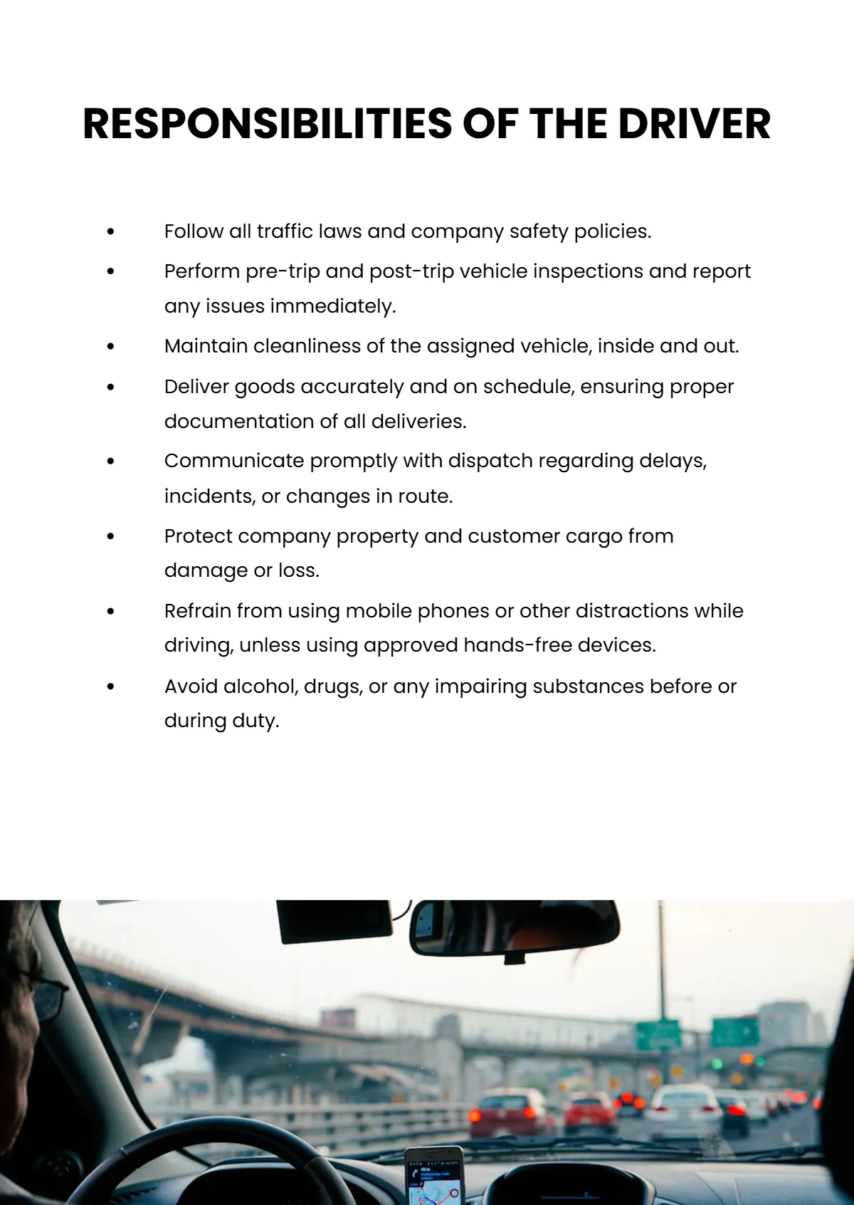 Free Company Driver Handbook Template to Edit Online