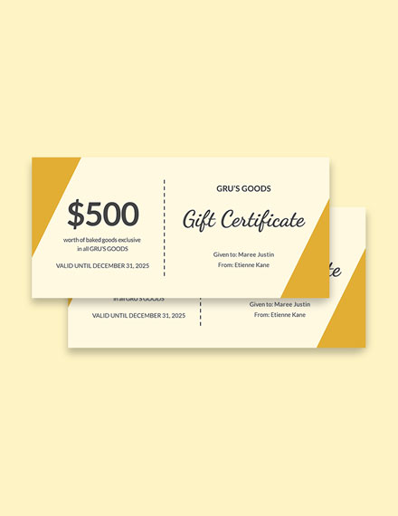gift certificate templates for mac