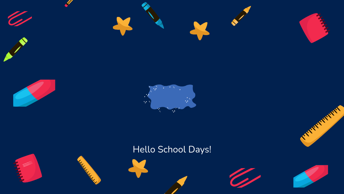 Free Back To School Frame Background Template