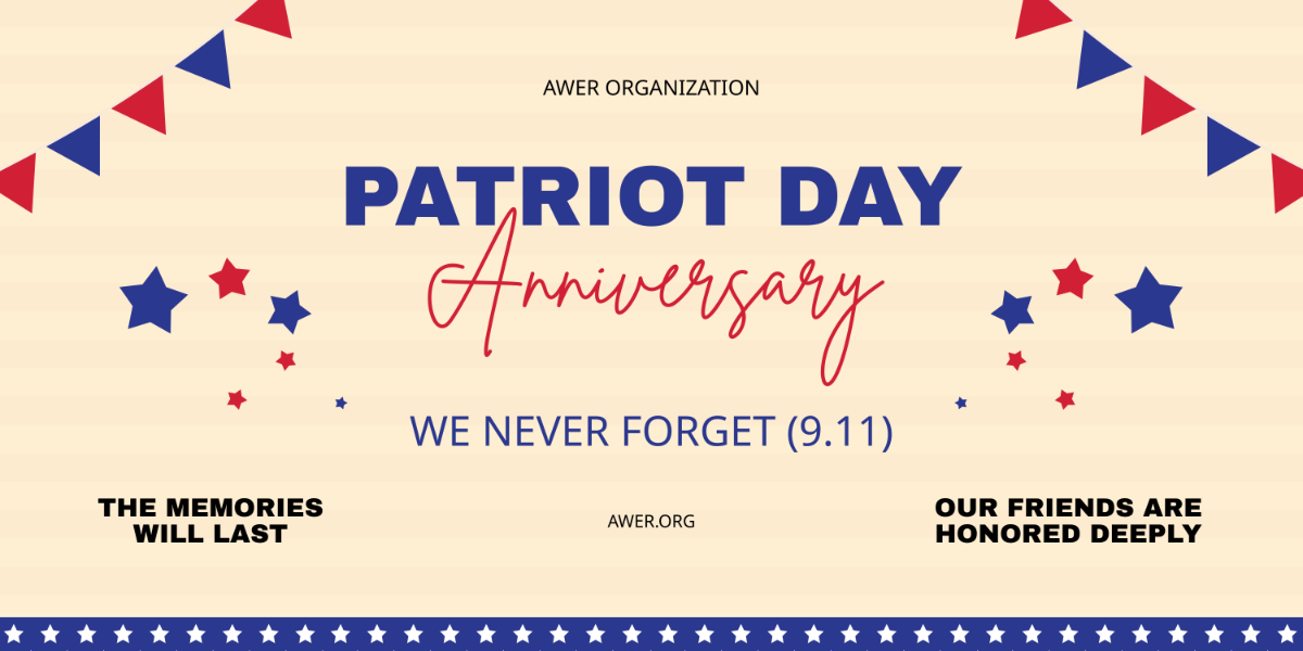 Patriot Day Never Forget 911 Anniversary Banner Template