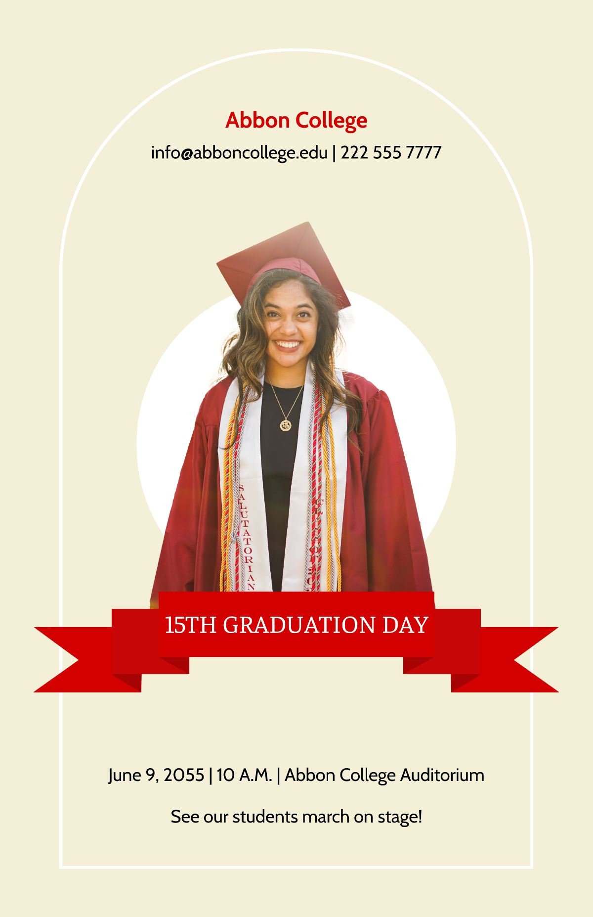 Free Special Graduation Poster Template
