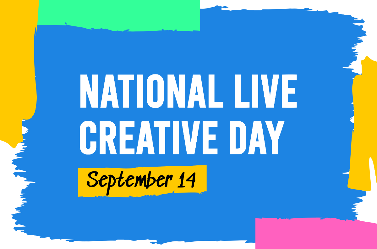National Live Creative Day Banner Template