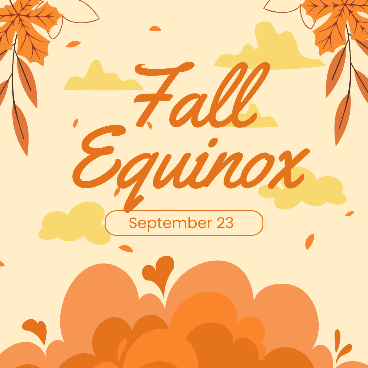 Fall Equinox Instagram Post Template