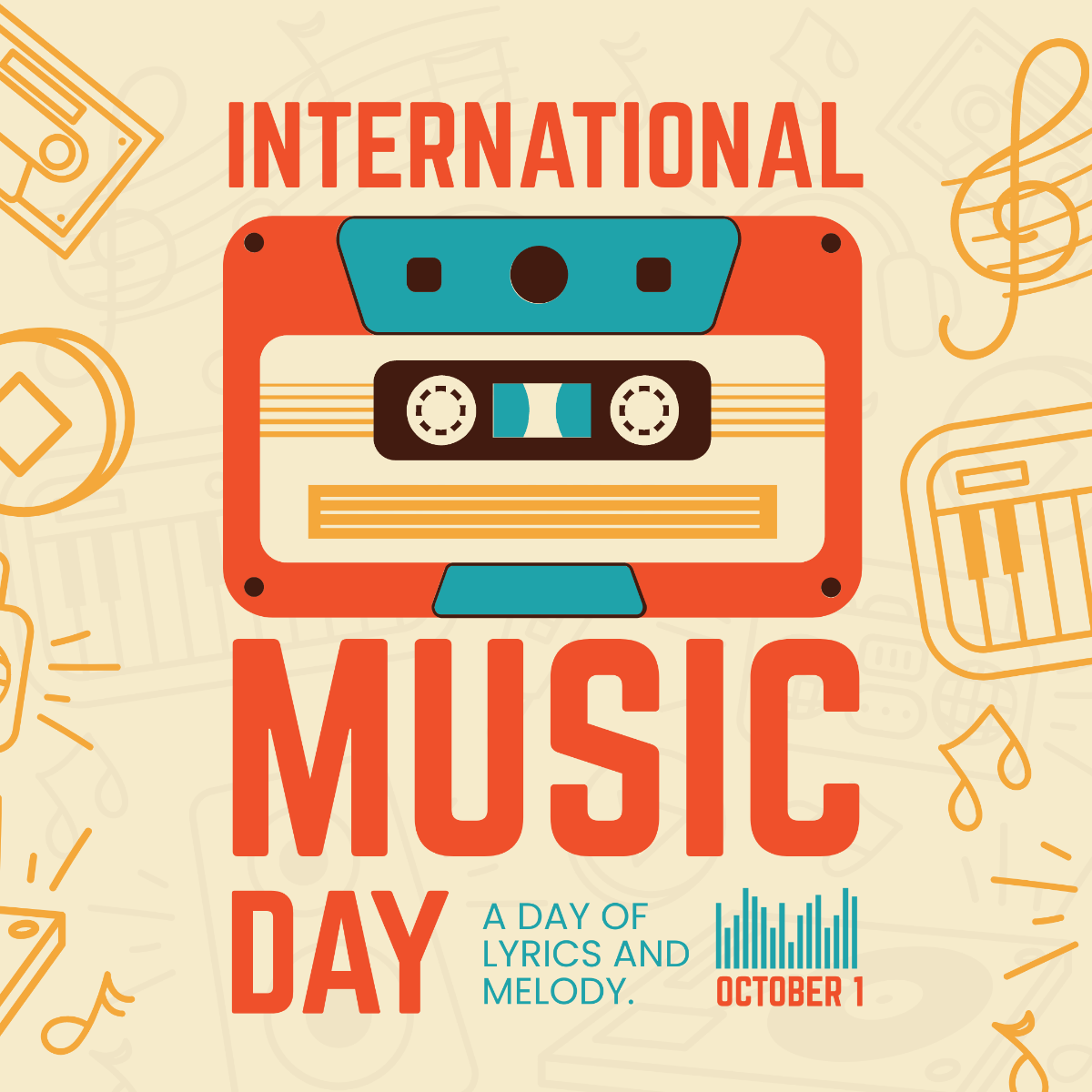 International Music Day Instagram Post Template