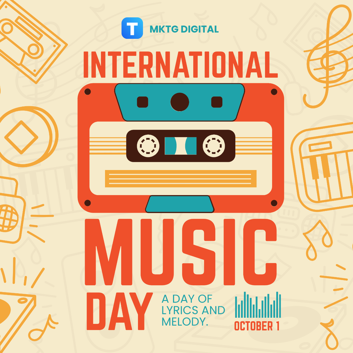 International Music Day Instagram Post Template - Edit Online & Download