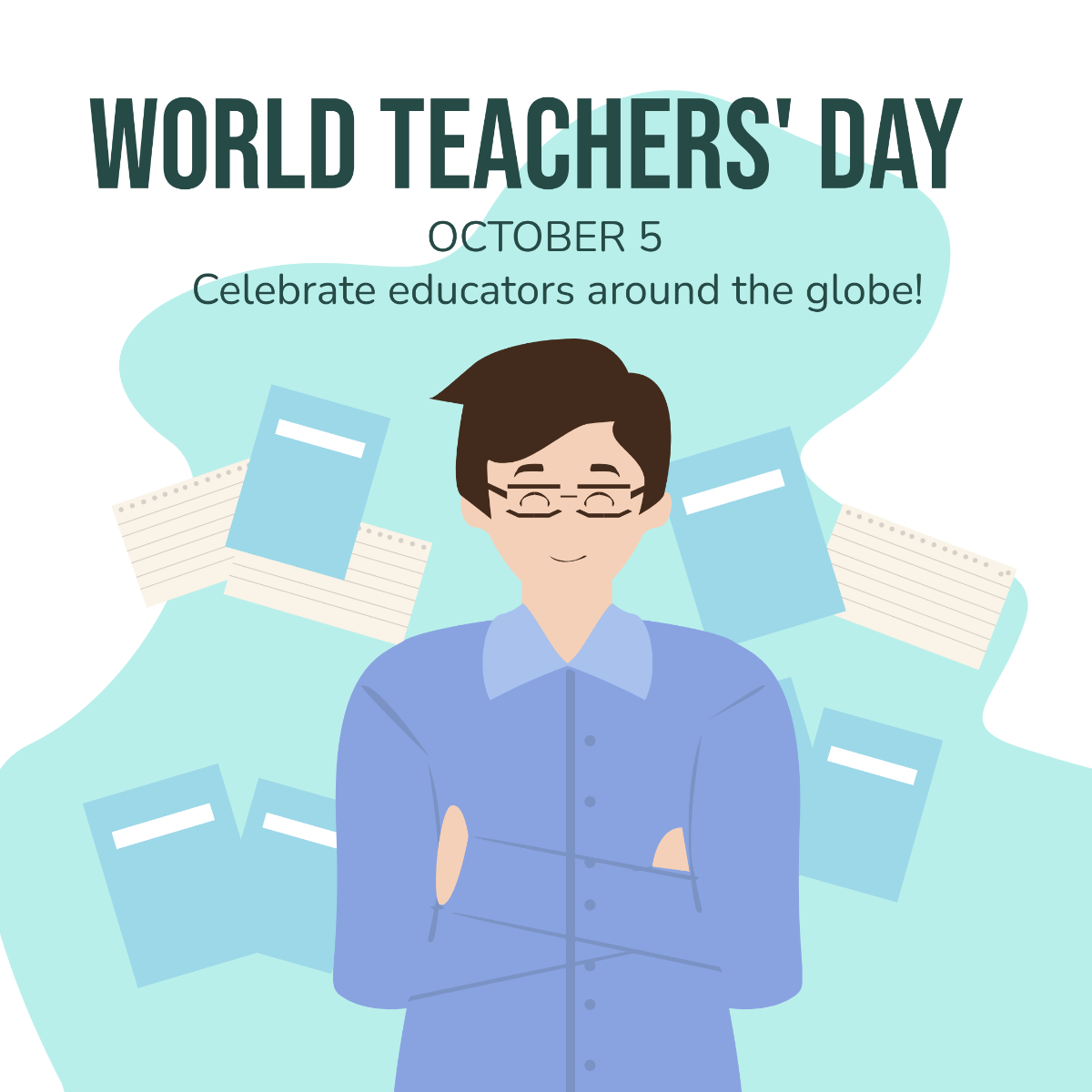 World Teachers’ Day Instagram Post Template