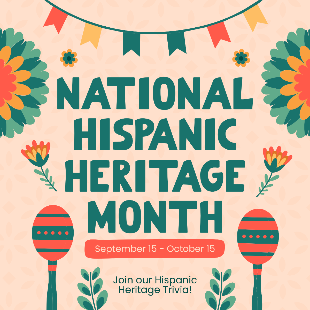 National Hispanic Heritage Month Instagram Post Template