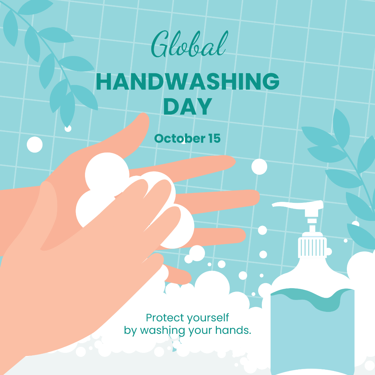 Global Handwashing Day Instagram Post Template