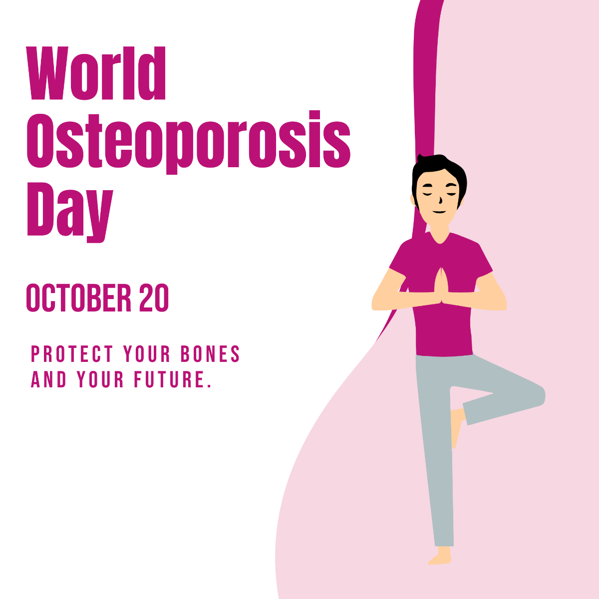 World Osteoporosis Day Instagram Post Template