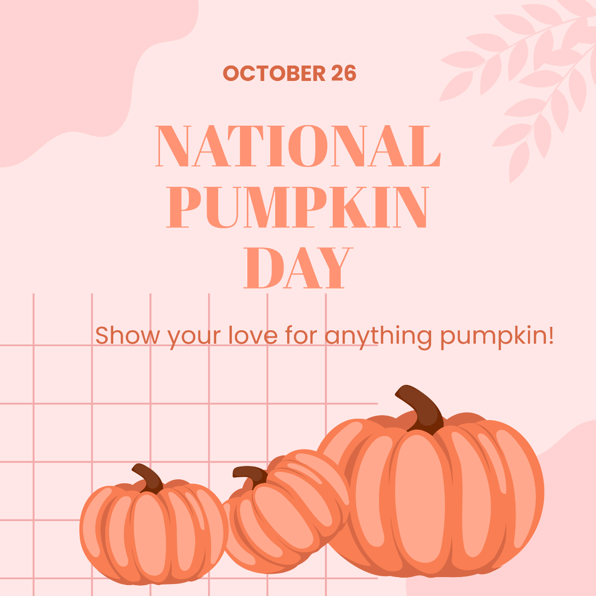 National Pumpkin Day Instagram Post Template