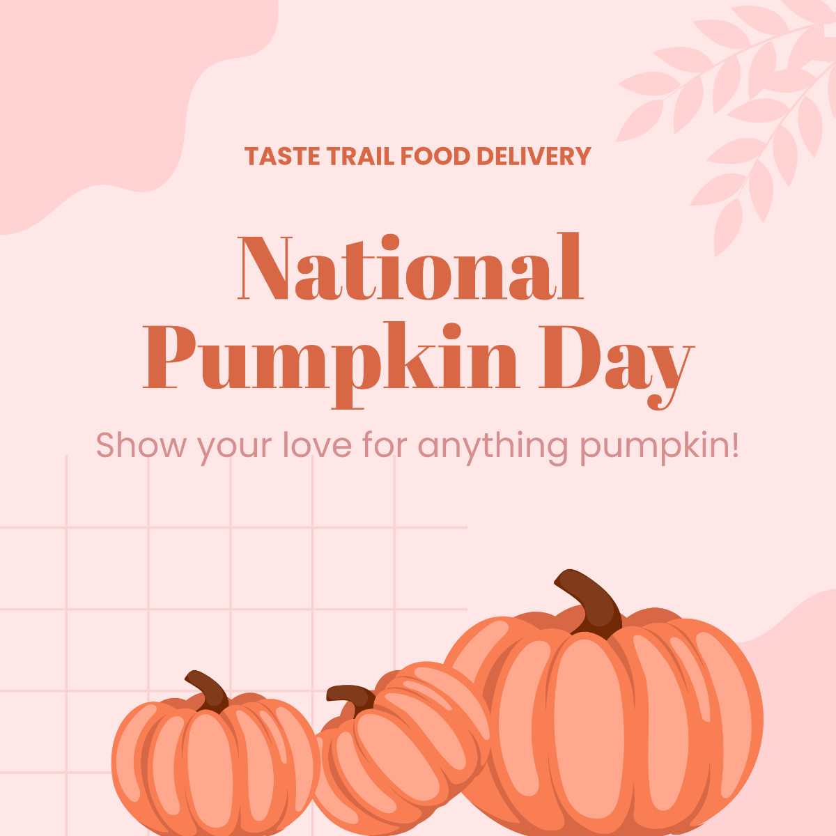 National Pumpkin Day Instagram Post Template - Edit Online & Download