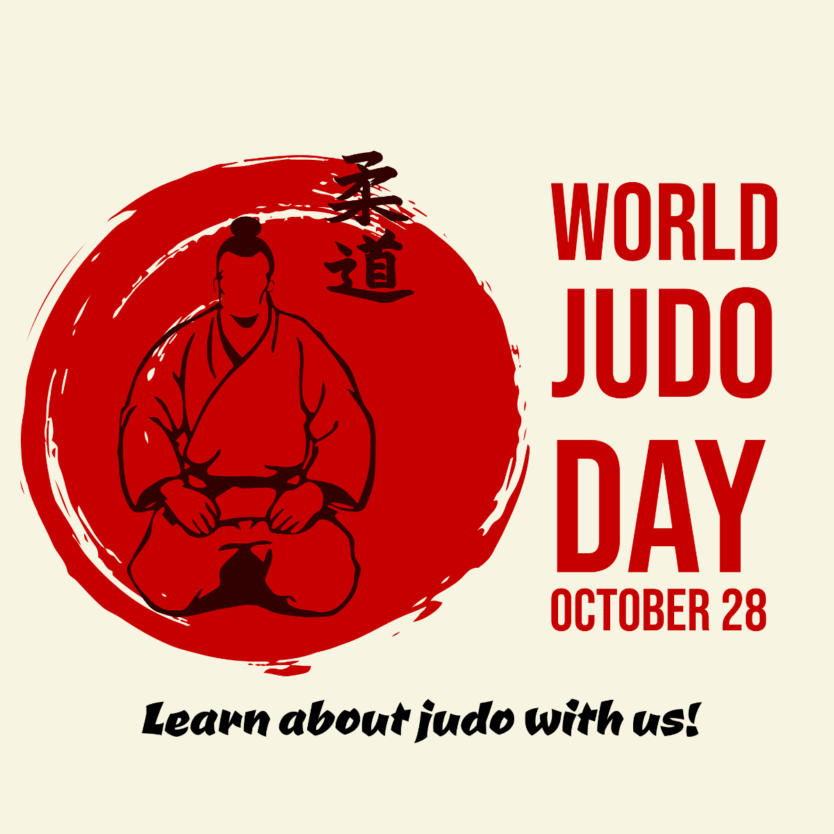 World Judo Day Instagram Post Template