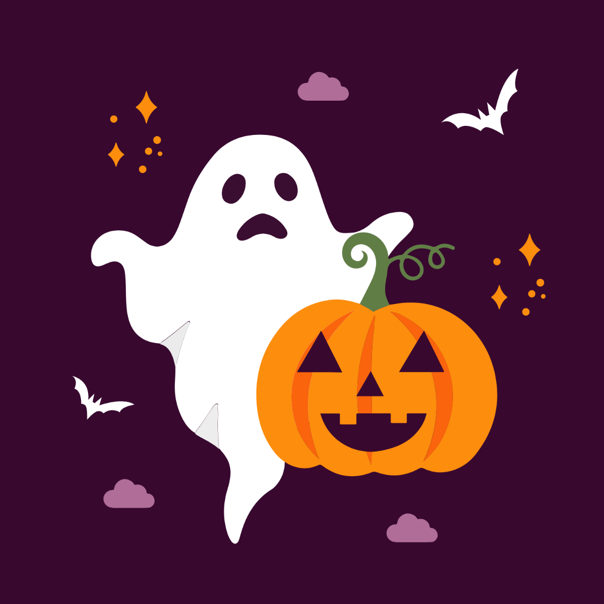 Halloween Day Clipart Template
