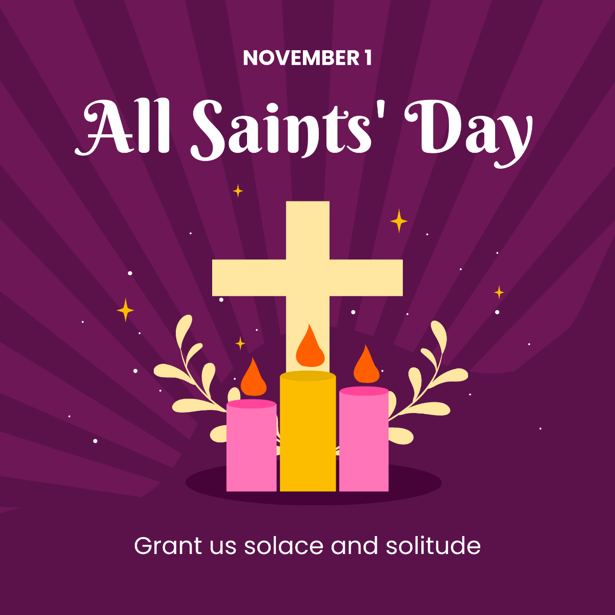All Saints' Day Instagram Post Template