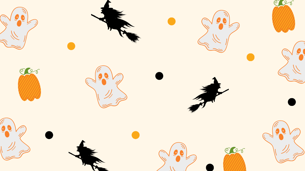 Halloween Pattern Background Template