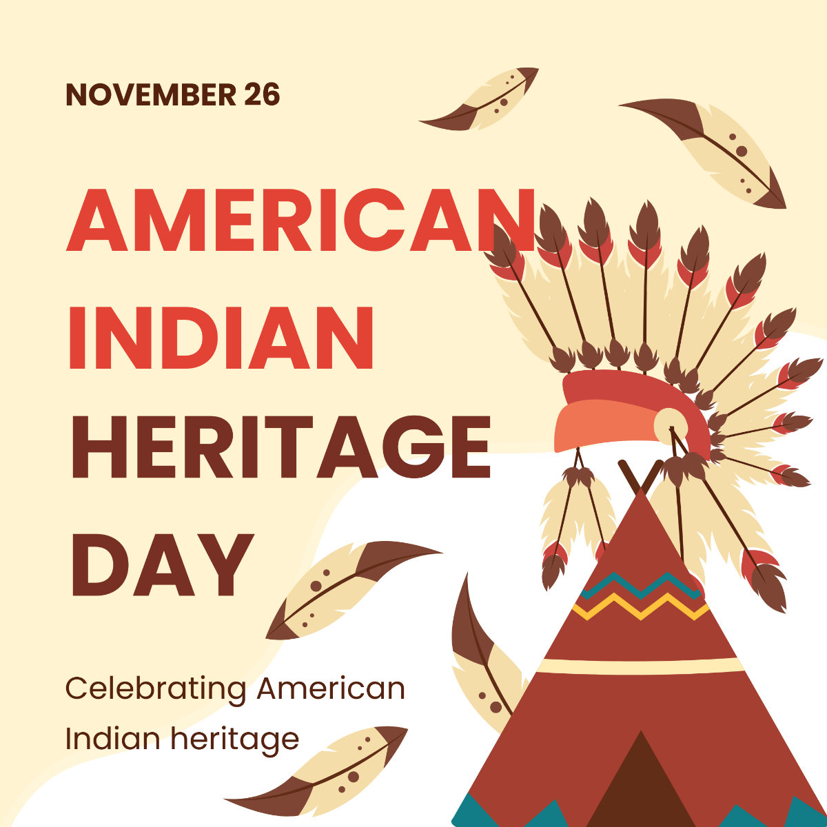 American Indian Heritage Day Instagram Post Template