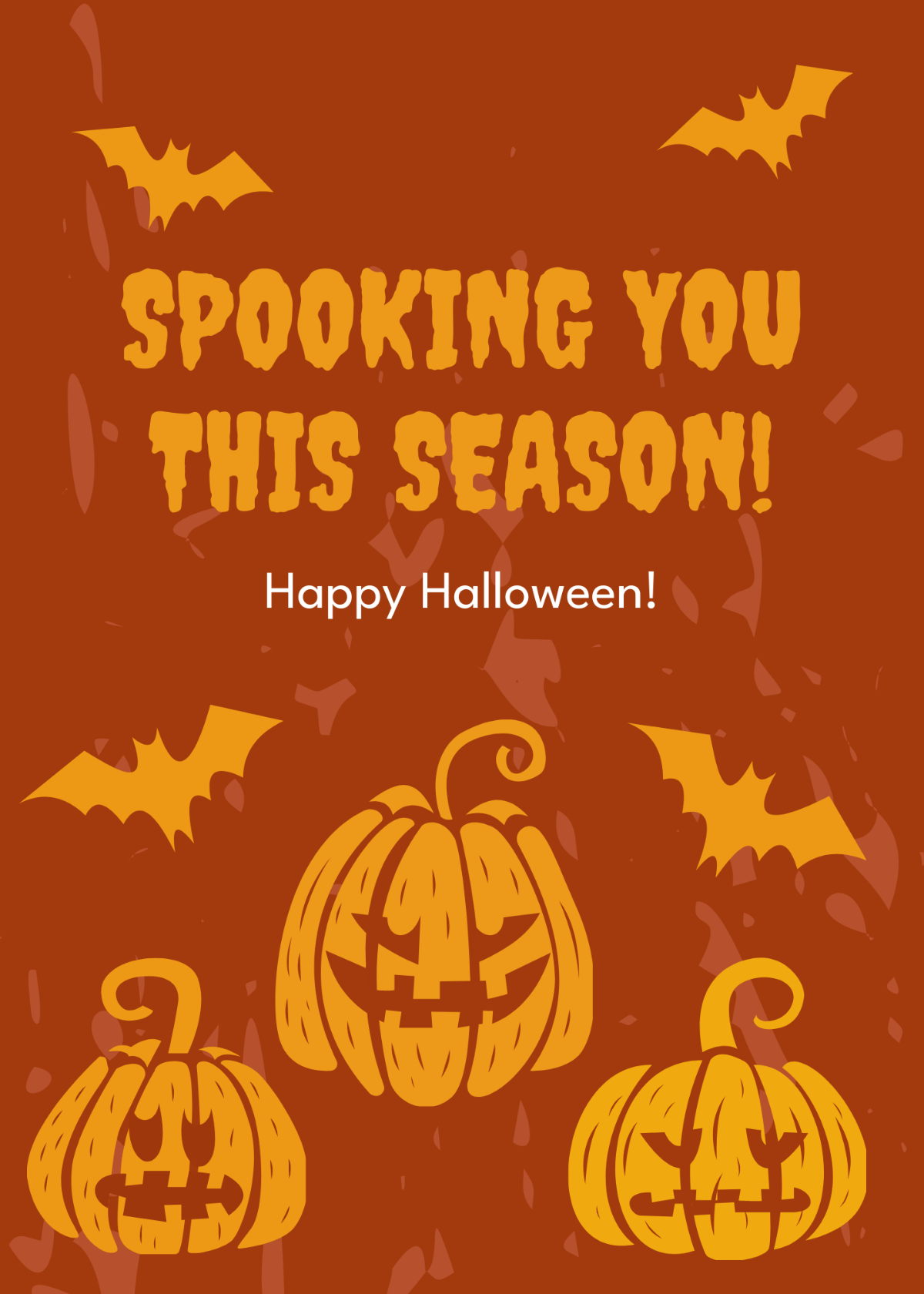 Halloween Greeting Card Template