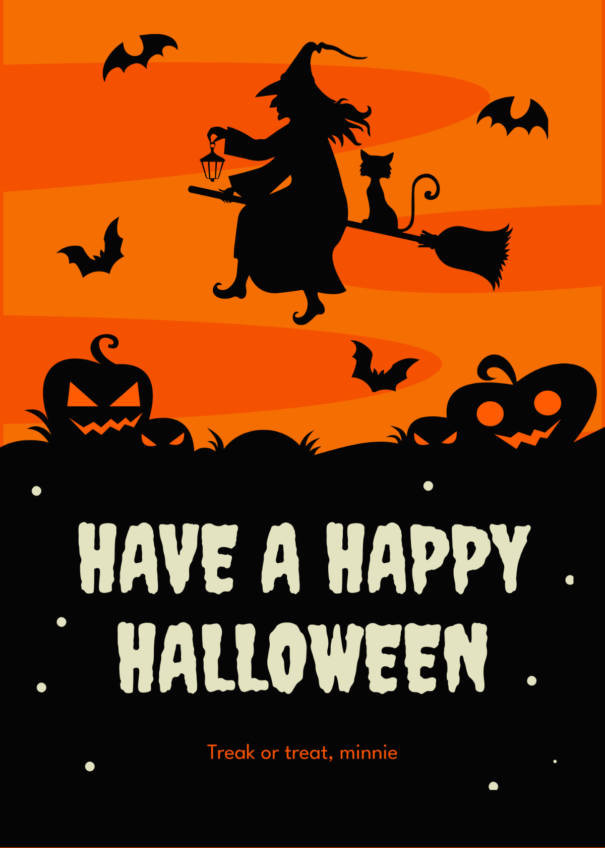 Halloween Day Wishes Template