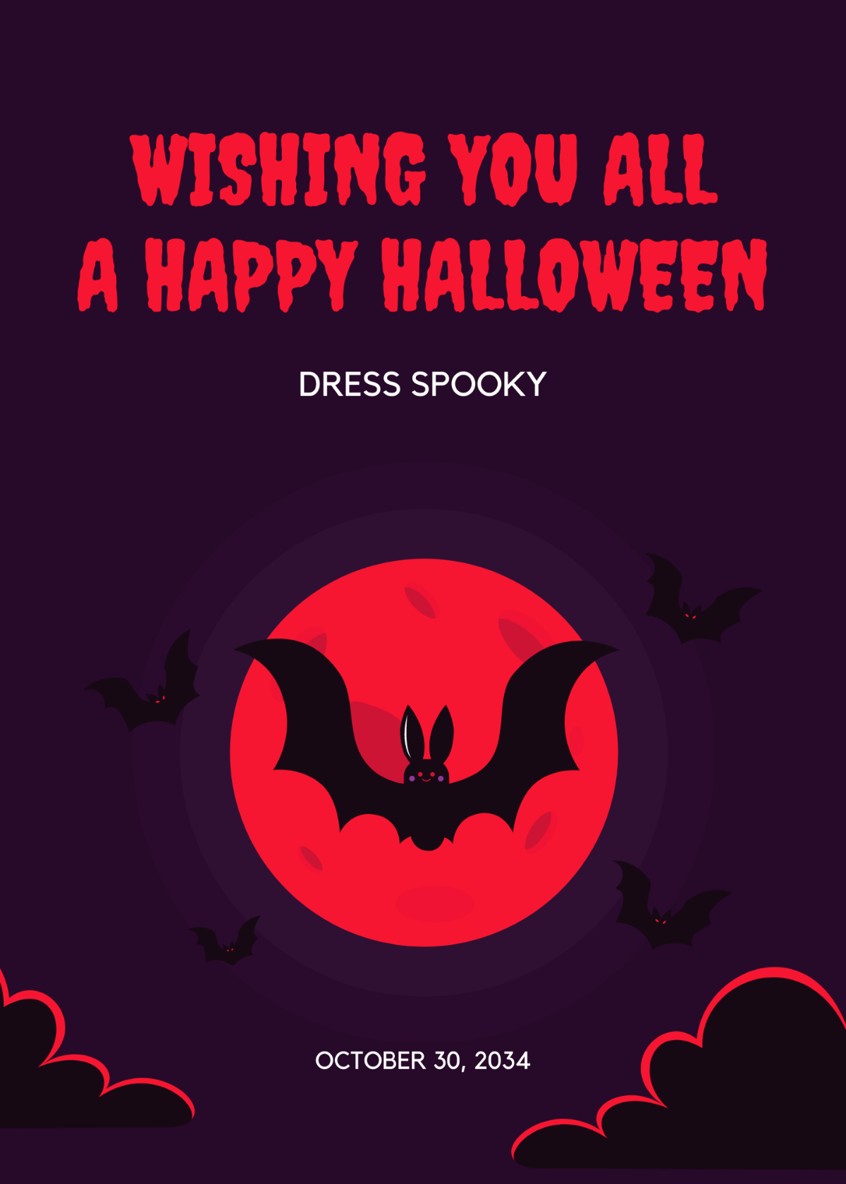 Halloween Wishes Template