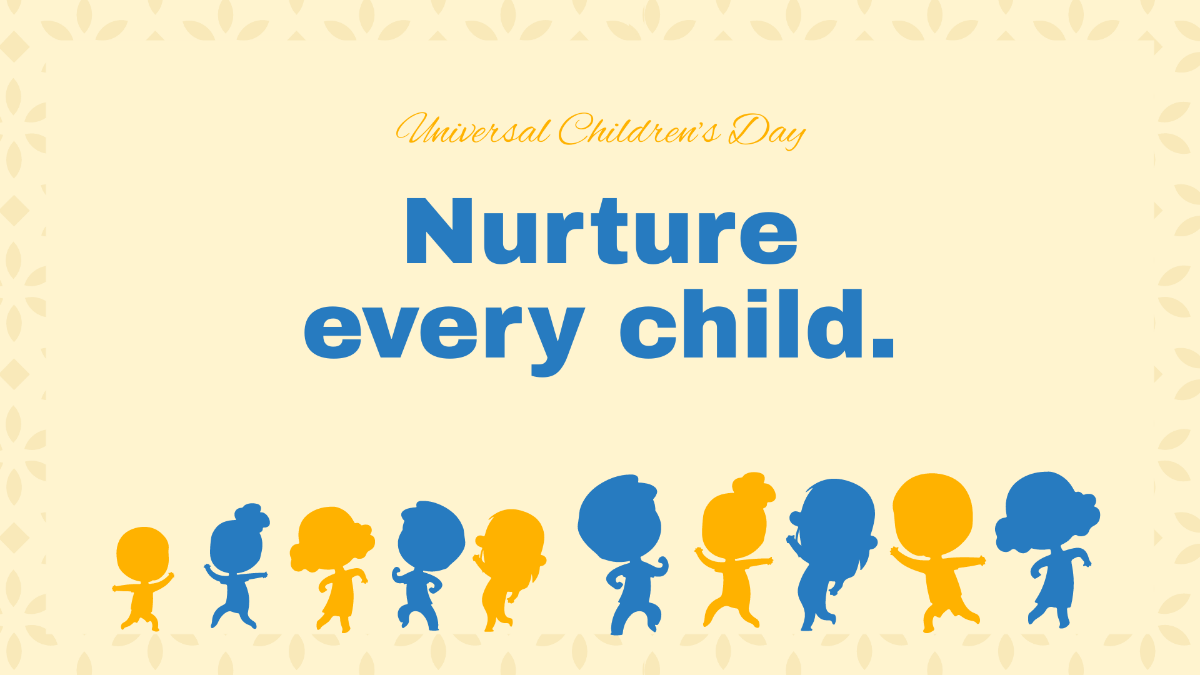 Universal Children’s Day Flyer Background Template