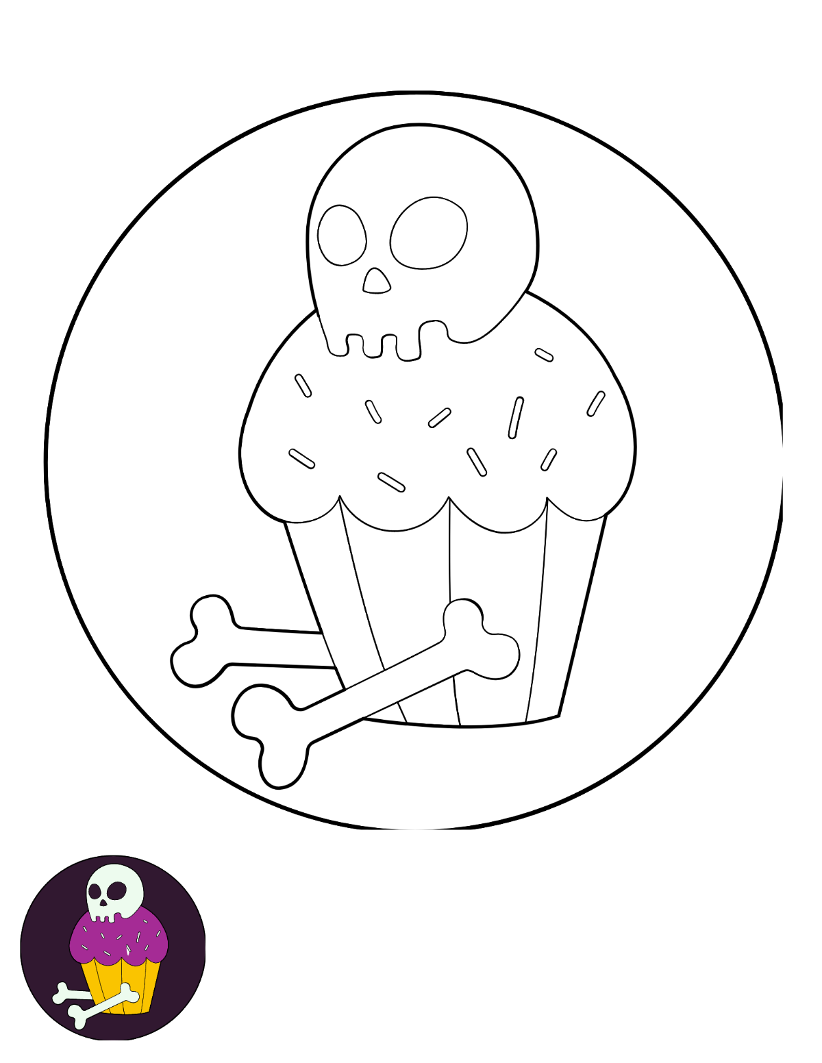 Toddler Halloween Coloring Pages Template