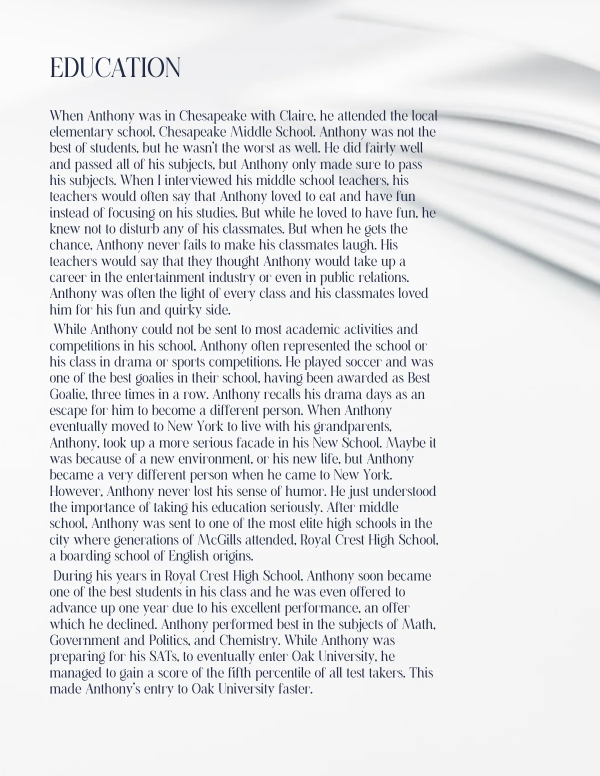 Free Teacher Biography Template to Edit Online