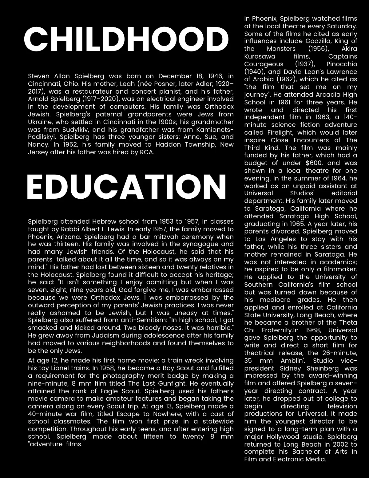 Free Director Biography Template to Edit Online