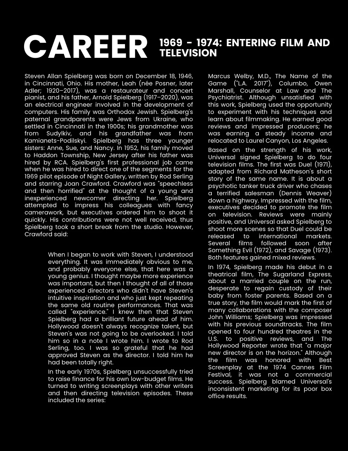 Free Director Biography Template to Edit Online