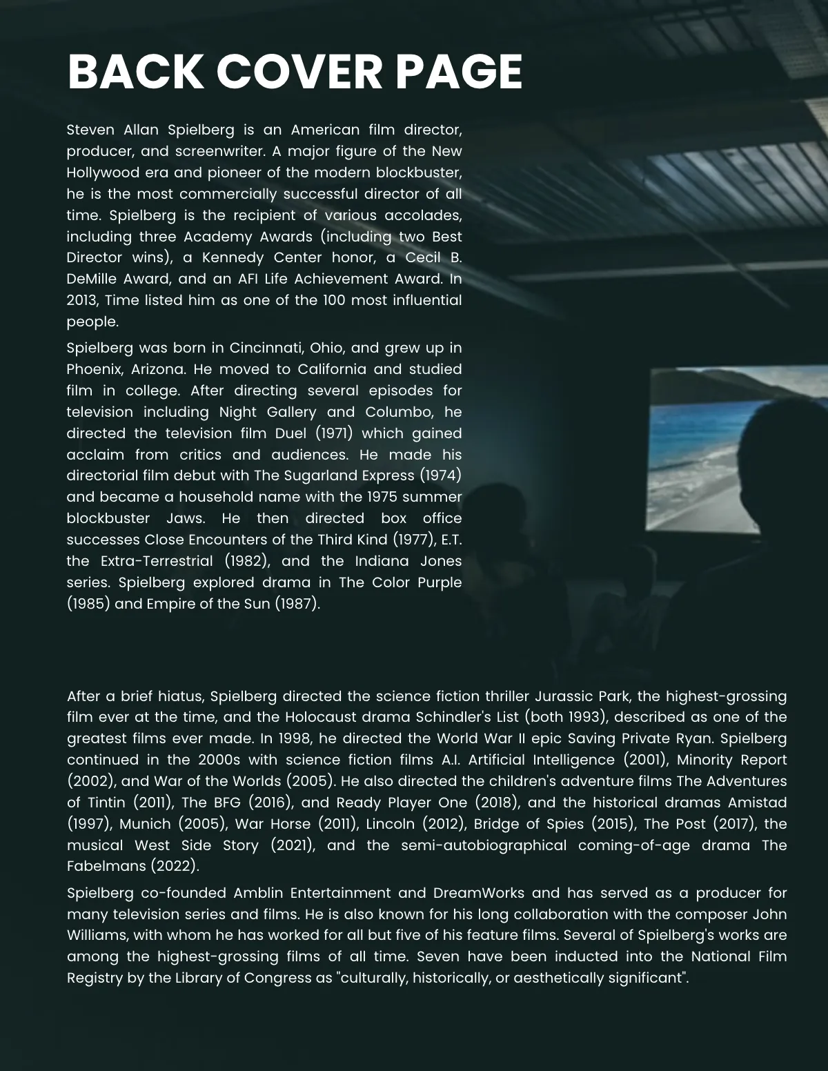 Free Director Biography Template to Edit Online