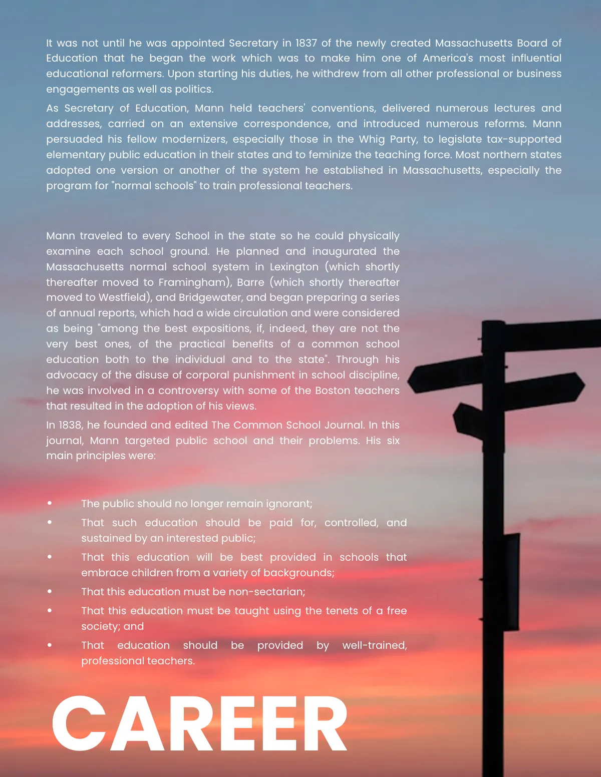 Free Educational Biography Template to Edit Online