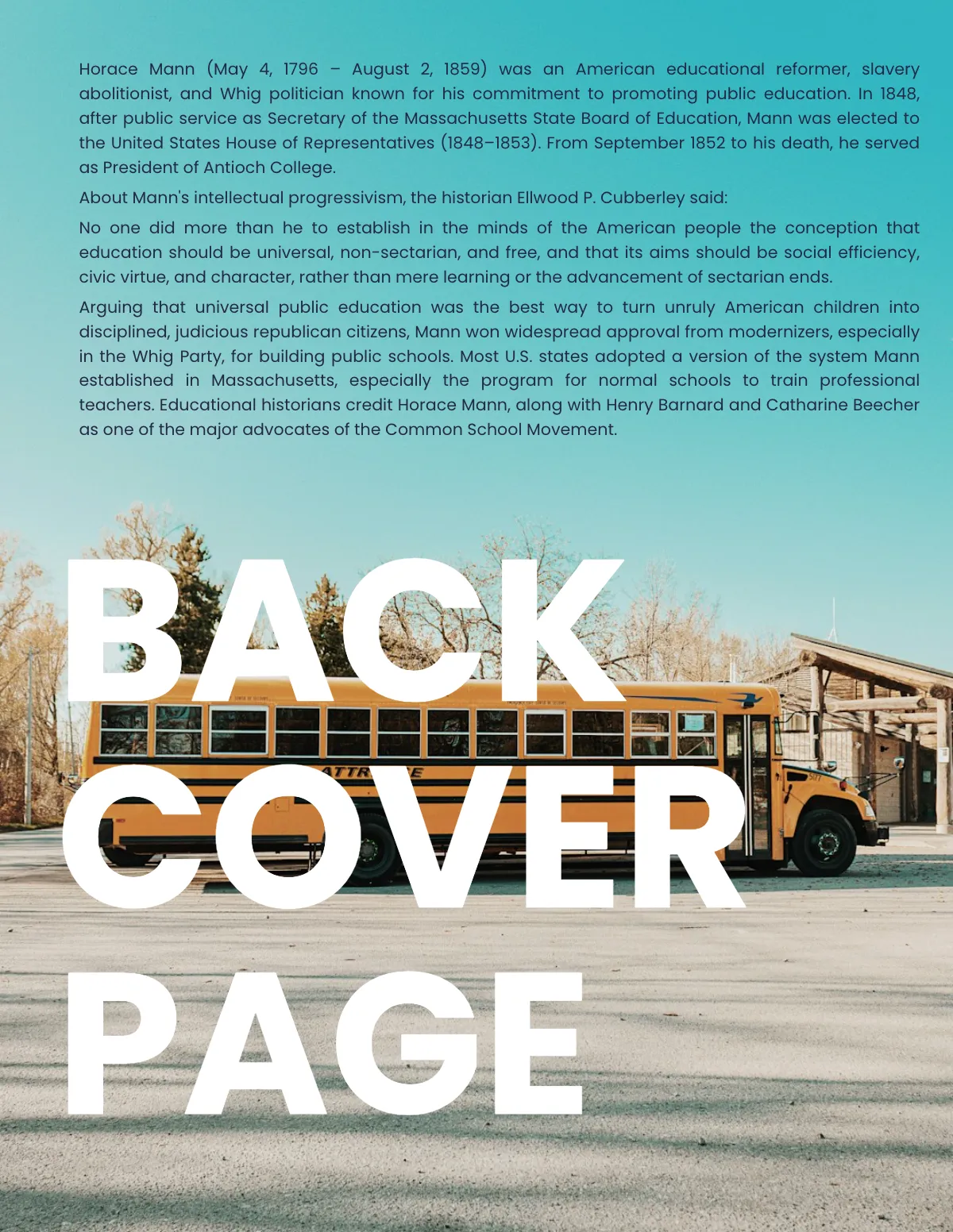 Free Educational Biography Template to Edit Online