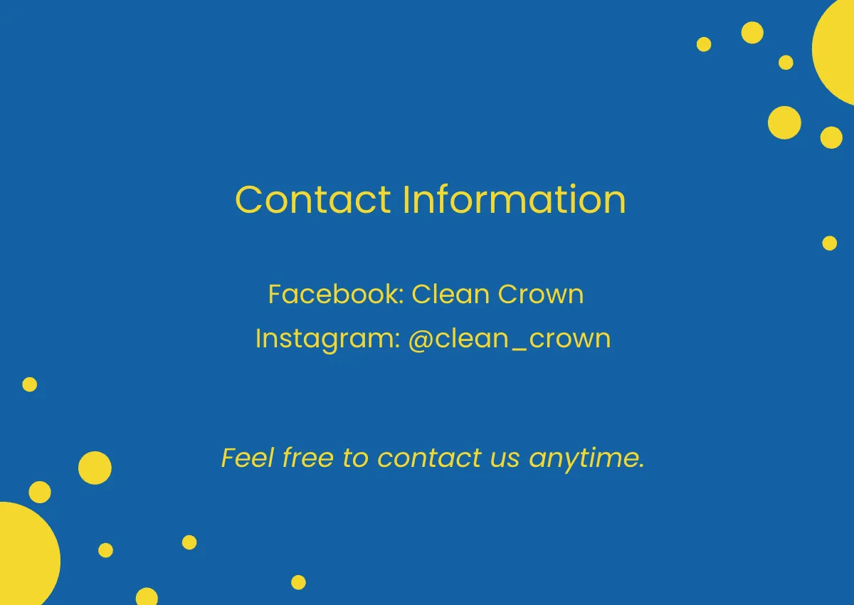 Free Cleaning Company Profile Sample Template to Edit Online