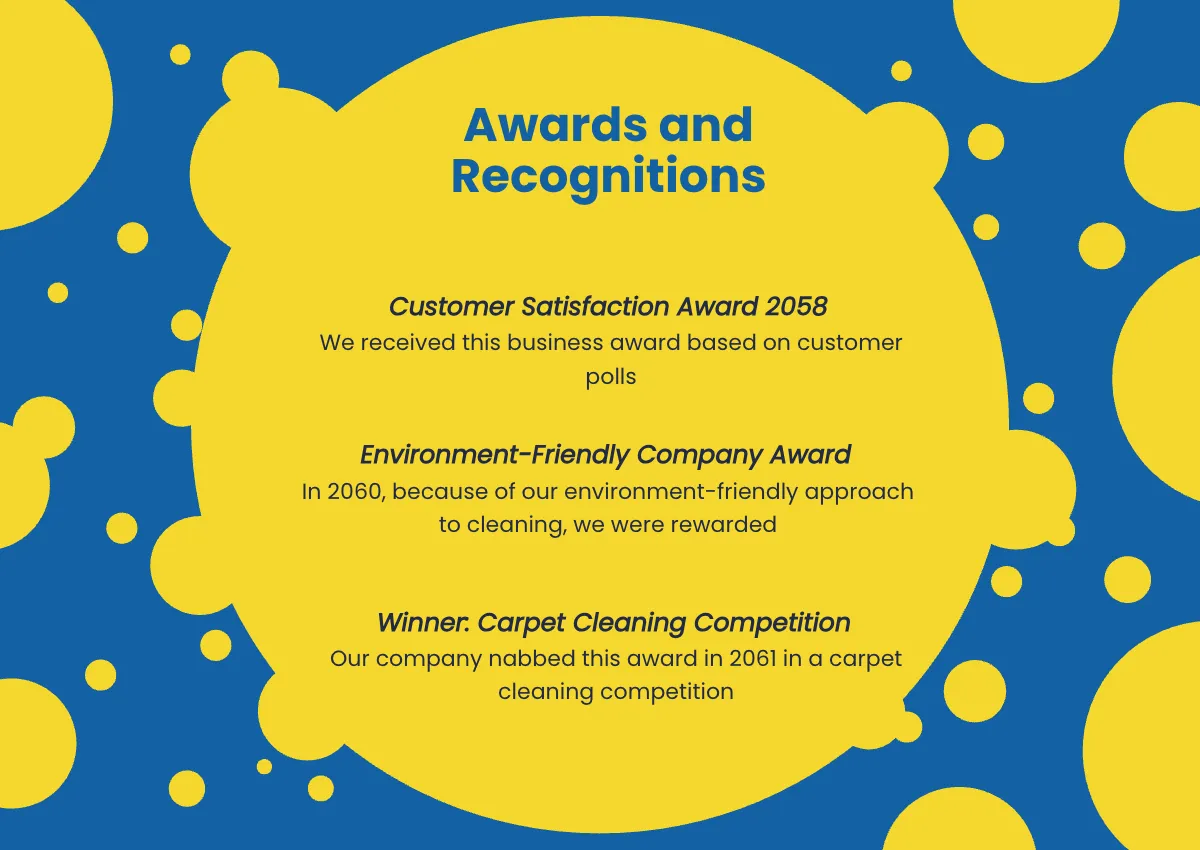 Free Cleaning Company Profile Sample Template to Edit Online