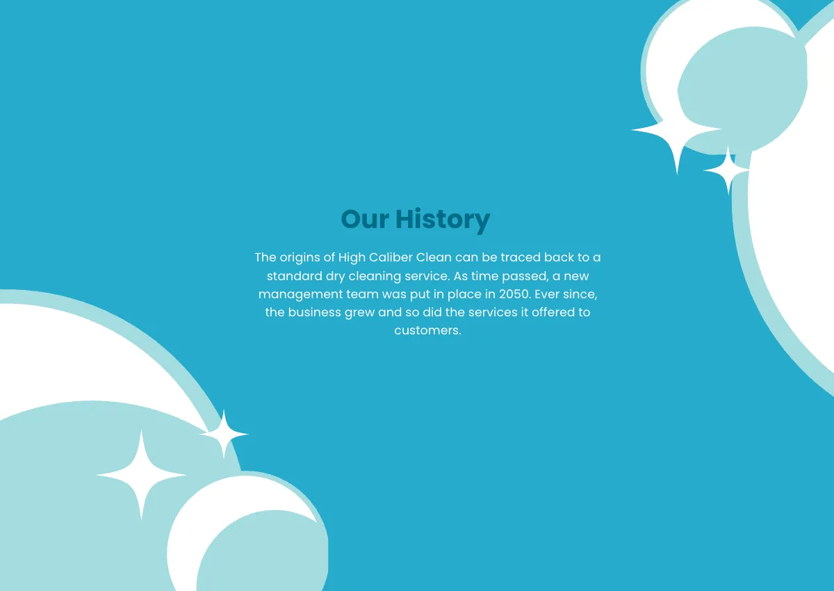 Free Cleaning And Hygiene Company Profile Template to Edit Online