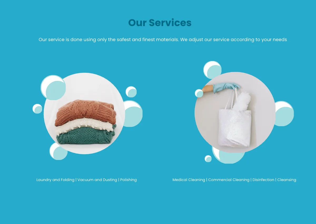Free Cleaning And Hygiene Company Profile Template to Edit Online