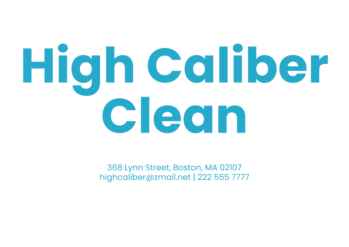 Cleaning And Hygiene Company Profile